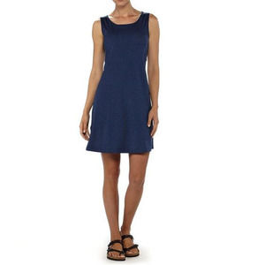Patagonia Sleeveless Seabrook Dress Heathered Blue Size Medium